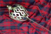 1745AD 37 1/2" x 31" BLADE BACKSWORD SALTIRE PATTERN